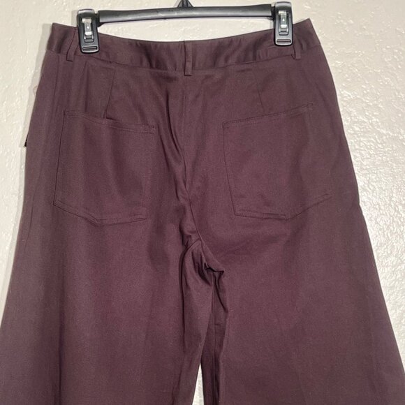 NWT Larry Levine Capris Women's 8 Chocolate Stretch Mid Rise City Comfort Career - Picture 8 of 15
